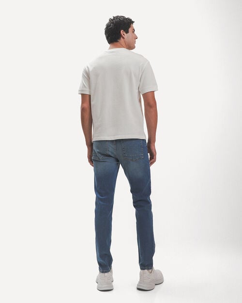Jeans Skinny Azul Acero